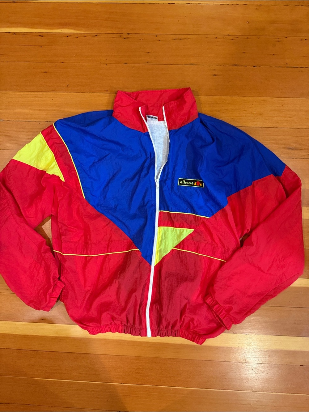 Ellesse Red Blue Yellow Windbreaker Jacket